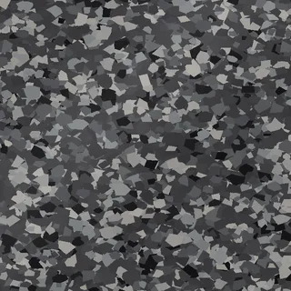 Nightfall FB-715 flake swatch: dark charcoal and black layered with several darker grays